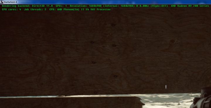 Battlefield 4 CPU and GPU On-screen Information