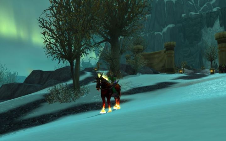 World of Warcraft Screenshot Warlock and Horse