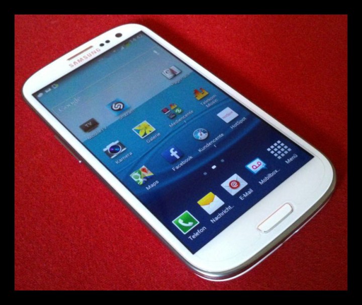 Smartphone Photo With Black Borders