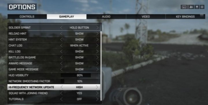 BF4 High Frequency Network Update Settings Screenshot