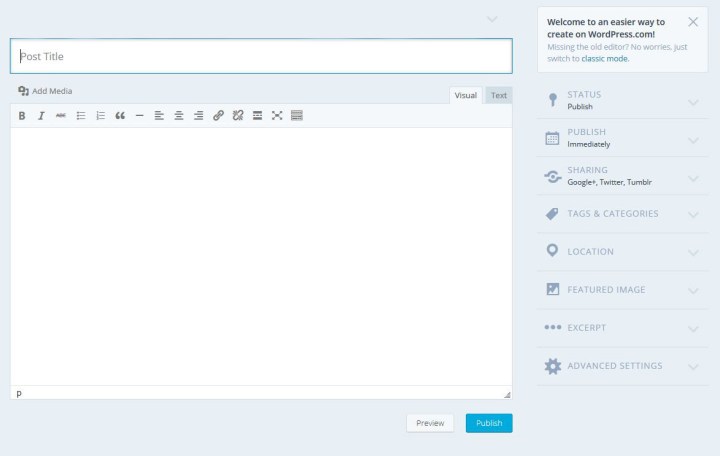 WordPress Beep Beep Boop Editor