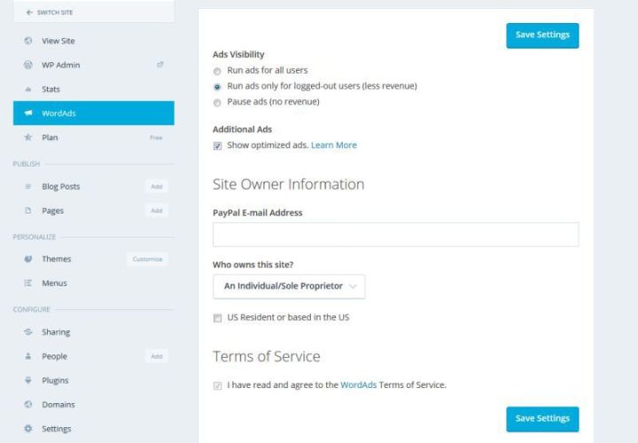 WordAds 2 Screenshot