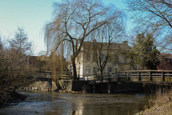 Bad Oldesloe Trave River And Bridges