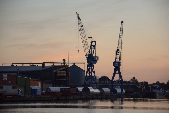 Lübeck harbor area