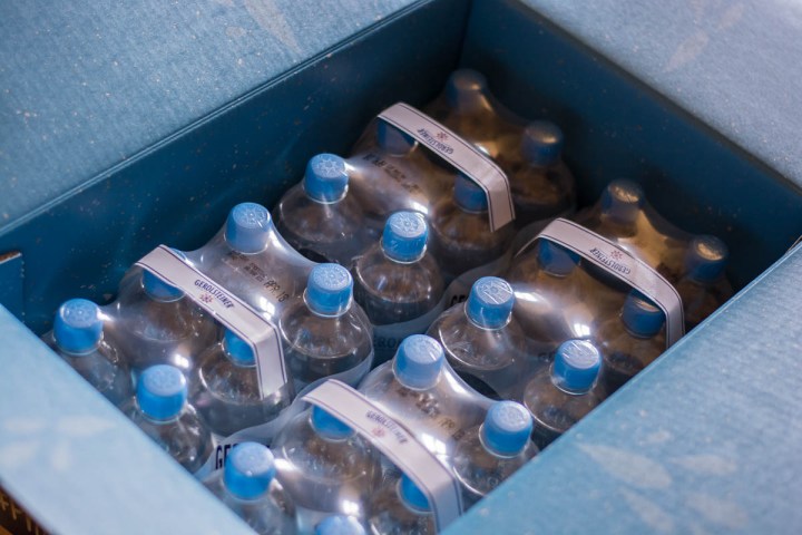 4 sic packs of Gerolsteiner mineral water