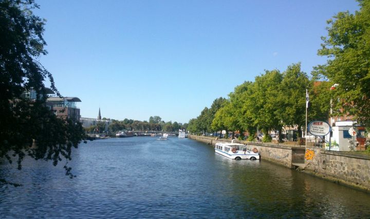Trave River in Lübeck