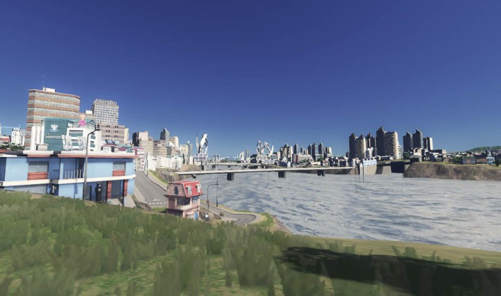 Cities Skylines Screenshot - City Riverbank
