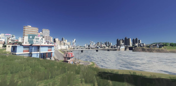 Cities Skylines Screenshot - City Riverbank