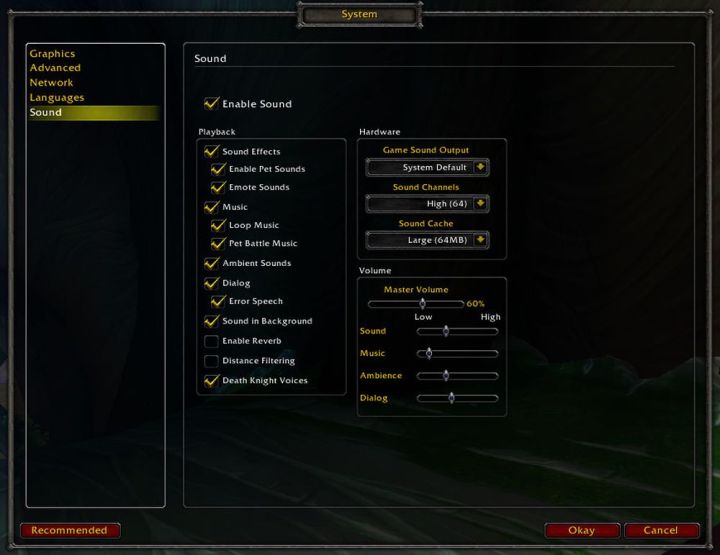 How to Disable World of Warcraft Background Sound