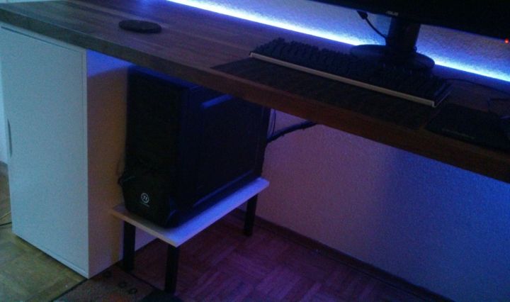 diy pc stand for my ikea alex karlby desk 6