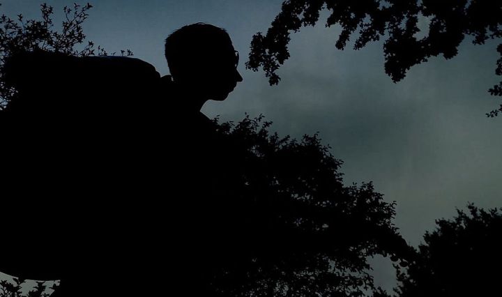 Playing my new guitar outside