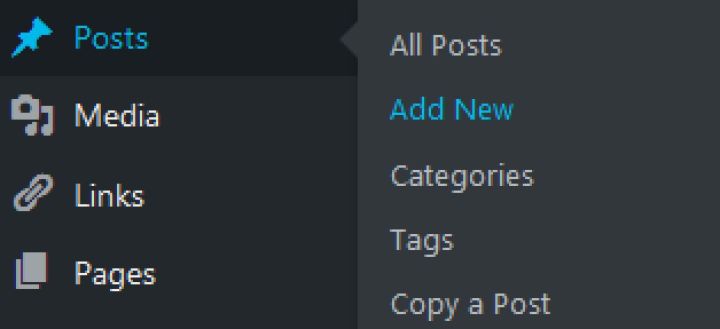 add new post screenshot