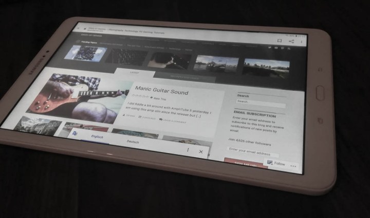 beacon theme on tablet