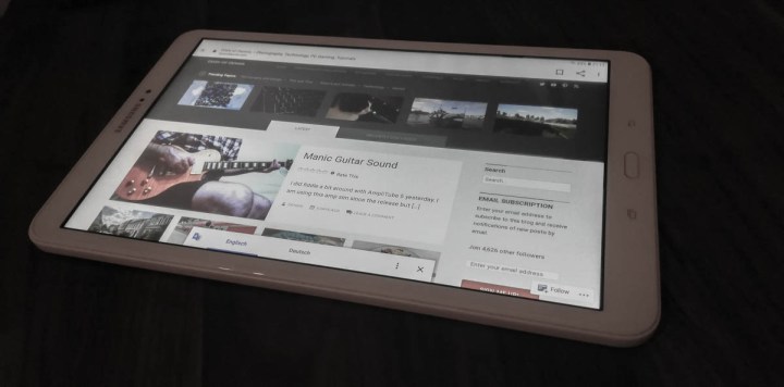 beacon theme on tablet
